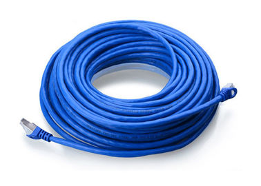 Mavi FTP Cat6A Kablosu, Özelleştirilmiş Uzunluk 4 Çift Bükümlü Korumalı Kablo