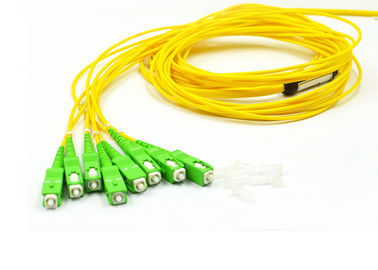 SC APC Tek Mod lif Bağlantı Kablosu 12 Çekirdek Sarı Renk 55dB Dönüş Kaybı