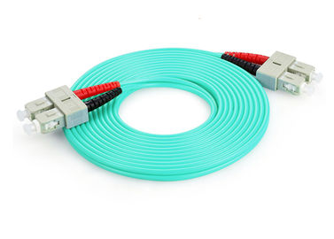 10GB Çok Modlu lif Düzeltme Kablosu SC UPC Konektörü PVC / LSZH Ceket