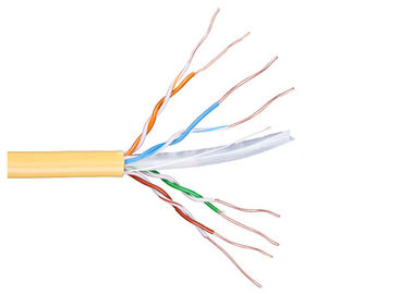 Plenm Anma FTP Cat6A Kablo Sarı Renk Kutu Başına 305 Metre Bakır Iletken